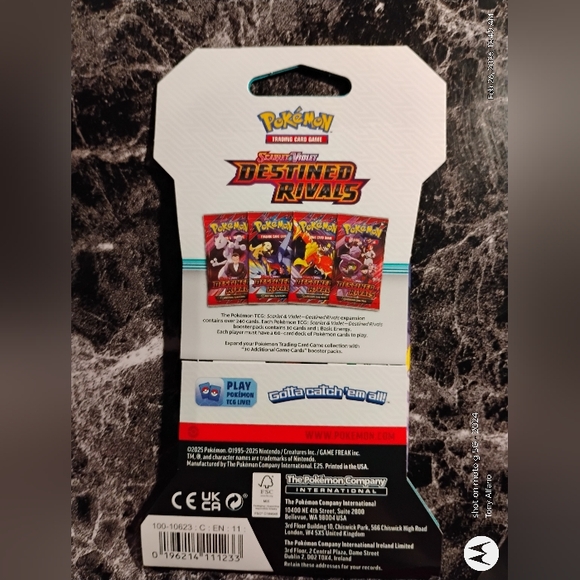 Pokemon Destined Rivals Booster Pack SEALED - In Hand Ships Fast - Picture 2 of 2